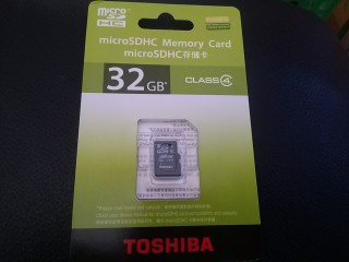 32GB、マイクロSD